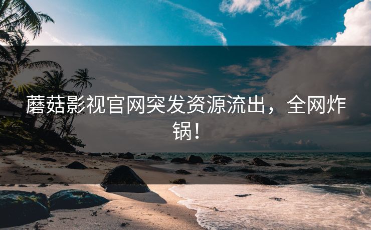 蘑菇影视官网突发资源流出，全网炸锅！