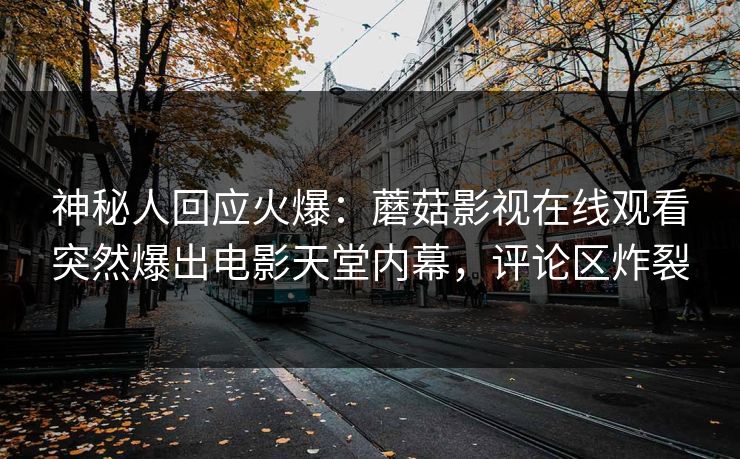 神秘人回应火爆：蘑菇影视在线观看突然爆出电影天堂内幕，评论区炸裂
